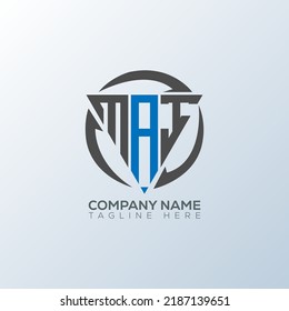MAI initial modern logo design vector icon template