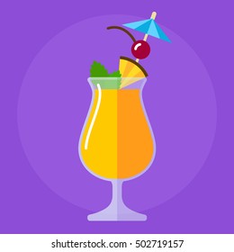 Mai Tai  cocktail flat icon