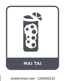 mai tai icon vector on white background., mai tai simple element illustration