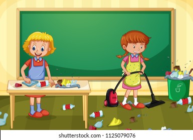 Classroom Cleaning Images Stock Photos Vectors Shutterstock
