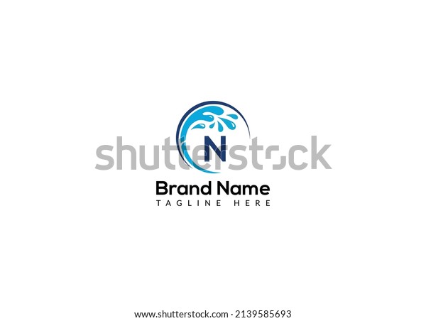 Maid\
Cleaning Logo On Letter N. Clean House Sign, Fresh Clean Logo\
Cleaning Brush and Water Drop Concept\
Template