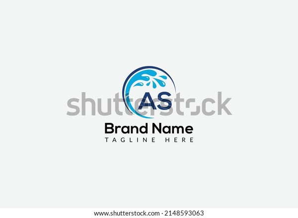 Maid\
Cleaning Logo On Letter AS. Clean House Sign, Fresh Clean Logo\
Cleaning Brush and Water Drop Concept\
Template