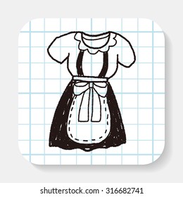 maid clothes doodle