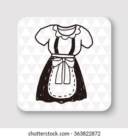 maid clothes doodle