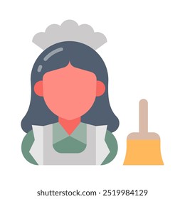 Maid Flat Icons, Vector illustration