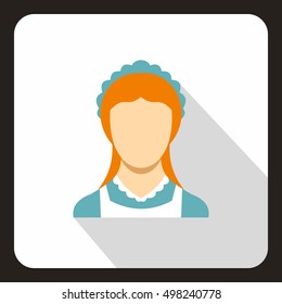 Maid icon. Flat illustration of vector icon for web