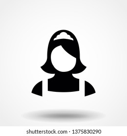 Maid icon illustration isolated vector sign symbol