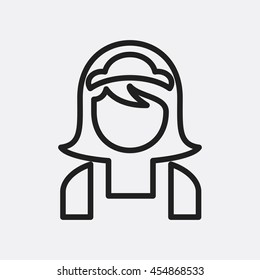 Maid Icon Illustration Isolated Vector Sign Symbol