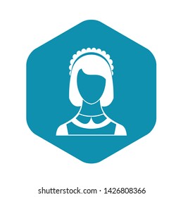 Maid icon in simple style on a white background vector illustration