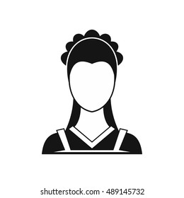 Maid icon in simple style on a white background vector illustration