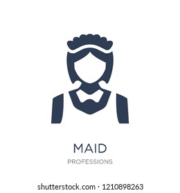 Maid icon. Trendy flat vector Maid icon on white background from Professions collection, vector illustration can be use for web and mobile, eps10