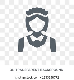 Maid icon. Trendy flat vector Maid icon on transparent background from Professions collection. 
