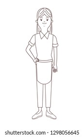 maid isolated avatar