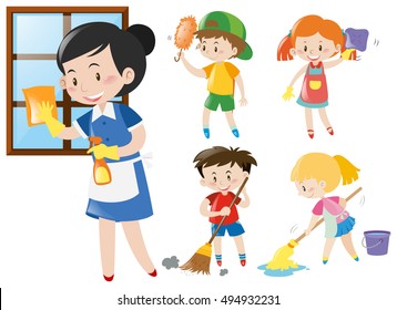 740 Kids chores clip art Images, Stock Photos & Vectors | Shutterstock