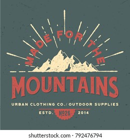 Maid For The Mountains - Tee Design For Print