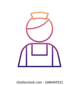 maid nolan icon. Simple thin line, outline vector of hotel icons for ui and ux, website or mobile application