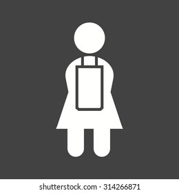 Maid, service, cleaning icon vector image. Can also be used for activities. Suitable for use on web apps, mobile apps and print media.