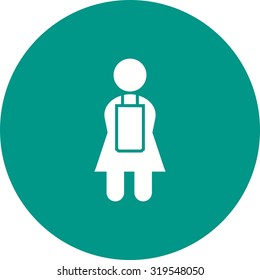 Maid, service, cleaning icon vector image. Can also be used for activities. Suitable for use on web apps, mobile apps and print media.
