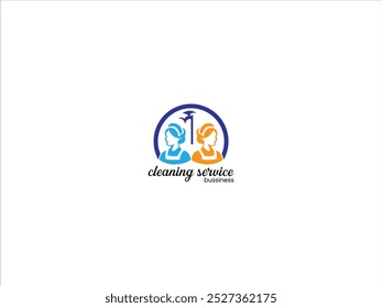 Maid serviço logotipo design conceito vetor ilustração
