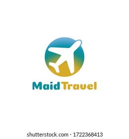 Maid Travel Logo Vector and Company