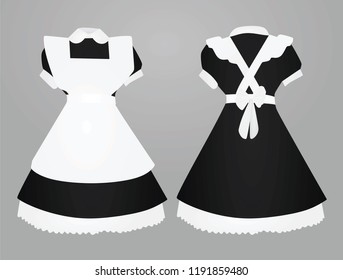 Maid uniform. vector illustration