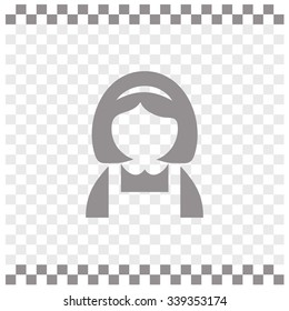 Maid vector icon.