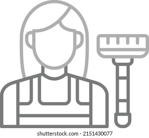 Maid vector icon. Can be used for printing, mobile and web applications.