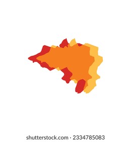 Maidan Wardak Map - World Map International vector template. Afghanistan region silhouette vector illustration