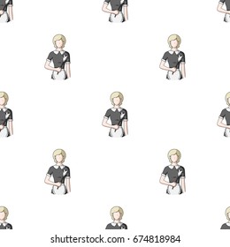 Maid.Professions single icon in cartoon style vector symbol stock illustration web.