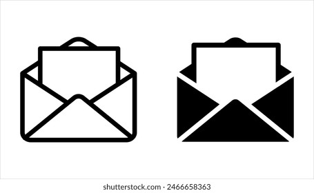 Conjunto de iconos MaiI. Vector de iconos de correo aislado sobre fondo blanco