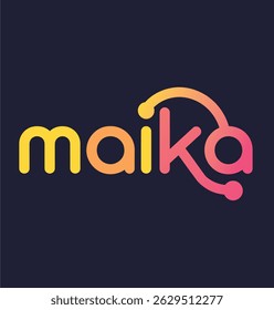 Maika Modern Logo Customer Service and Digital Marketing Solution