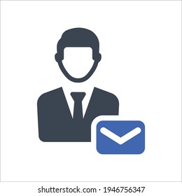 Mail account icon, Vector graphics
