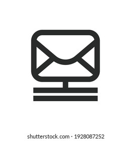 mail address icon vector design illustration