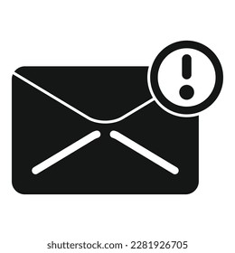 Mail alert icon simple vector. Call contact. Email info