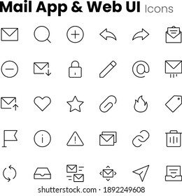 Mail app and web UI icons