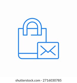 mail bag icon sign vector