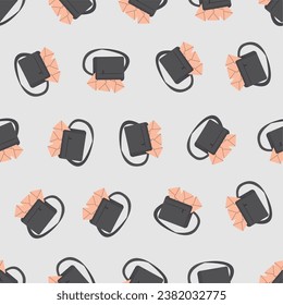 Mail bag seamless pattern. Suitable for backgrounds, wallpapers, fabrics, textiles, wrapping papers, printed materials, and many more. Editable vector.