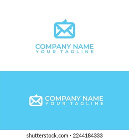 Mail Bird logo vector template