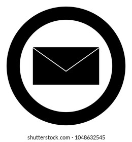 Mail it is the black color icon  in circle or round