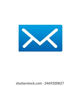 mail blue ilustration vector design
