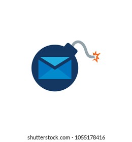 Mail Bomb logo Icon Design