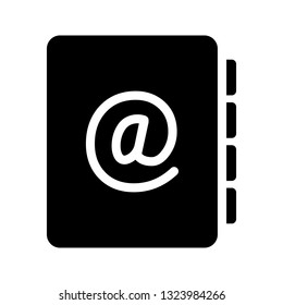 mail book glyph icon