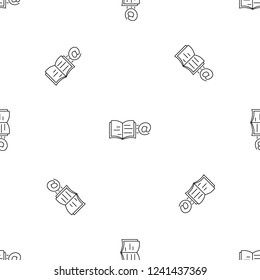 Mail book pattern seamless vector repeat geometric for any web design