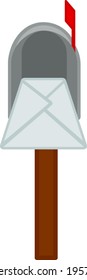 mail box with mail