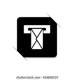 Mail box  - black vector icon