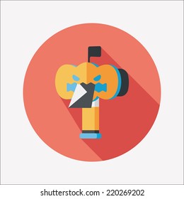 mail box flat icon with long shadow,eps10