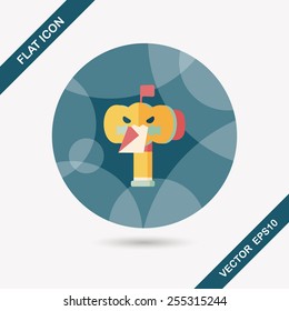mail box flat icon with long shadow,eps10