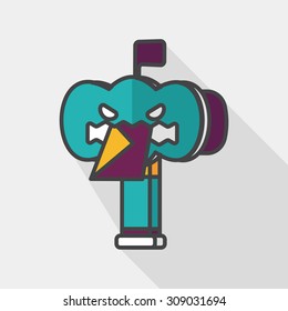 mail box flat icon with long shadow,eps10