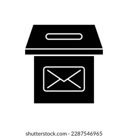 Mail box icon design, letter and post, mailbox sign, isolated on white background. vector illustration