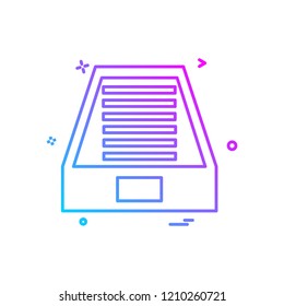 mail box icon design vector